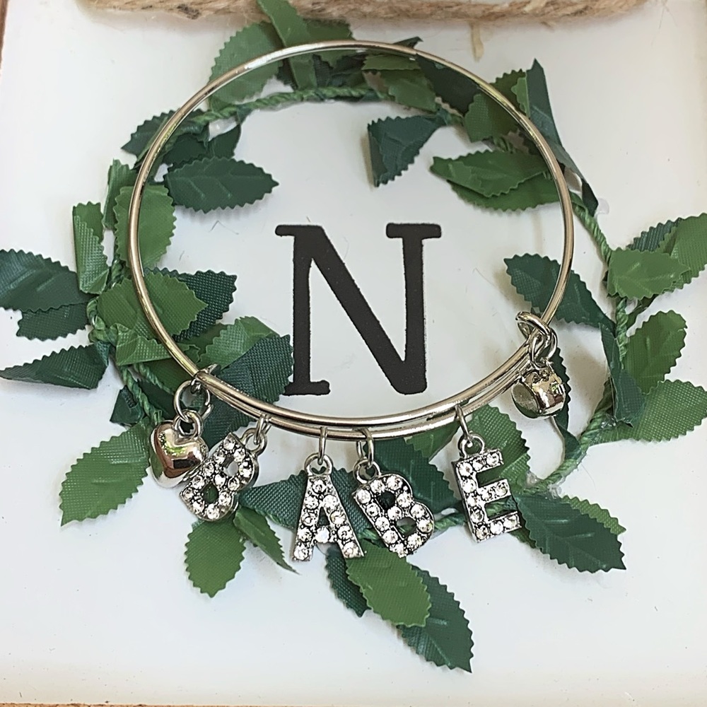 Silver “BABE” Bracelet